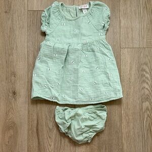 Cat & Jack Green Casual Kids Dress